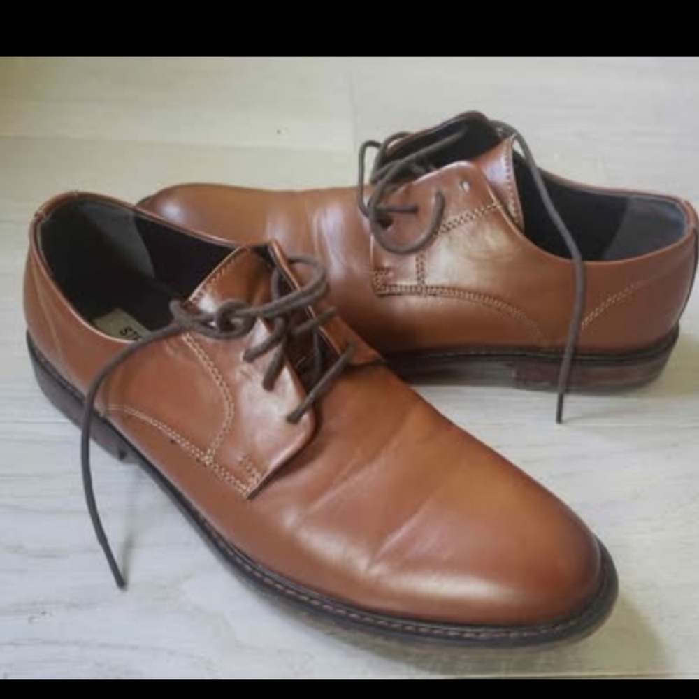 Steve Madden Mens Leather Dress Shoes Size 8